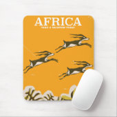 Afrikaanse vintage vakantieprint muismat (Met muis)