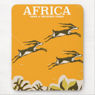 Afrikaanse vintage vakantieprint muismat