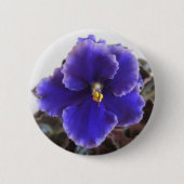 Afrikaanse Violet Blooming Ronde Button 5,7 Cm (Voorkant)