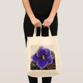 Afrikaanse Violet Blooming Tote Bag (Voorkant (product))