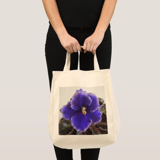 Afrikaanse Violet Blooming Tote Bag (Voorkant (product))