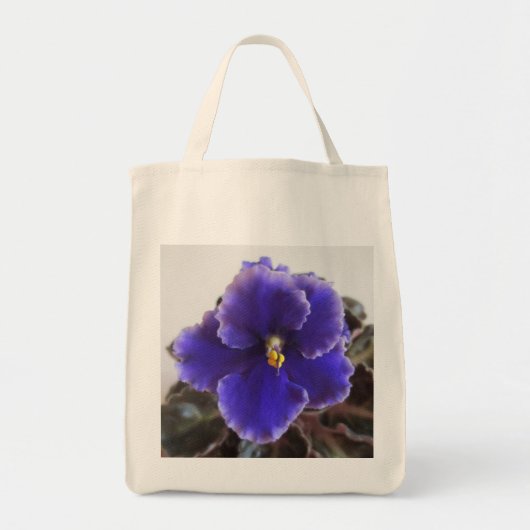 Afrikaanse Violet Blooming Tote Bag (Voorkant)