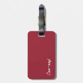 Afrikaanse Violet Dance Bagagelabel (Achterkant verticaal)