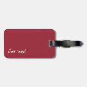 Afrikaanse Violet Dance Bagagelabel (Achterkant horizontaal)