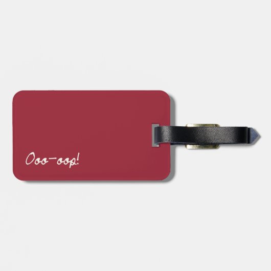 Afrikaanse Violet Dance Bagagelabel (Achterkant horizontaal)