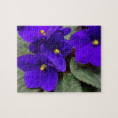 Afrikaanse Violet Flower Puzzle Legpuzzel (Horizontaal)