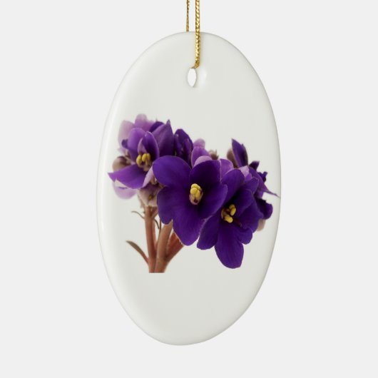 Afrikaanse violet keramisch ornament (Rechts)