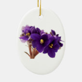Afrikaanse violet keramisch ornament (Achterkant)