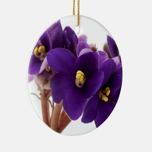 Afrikaanse violet keramisch ornament (Rechts)