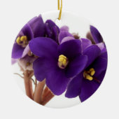 Afrikaanse violet keramisch ornament (Voorkant)