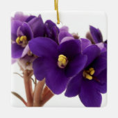 Afrikaanse violet keramisch ornament (Voorkant)