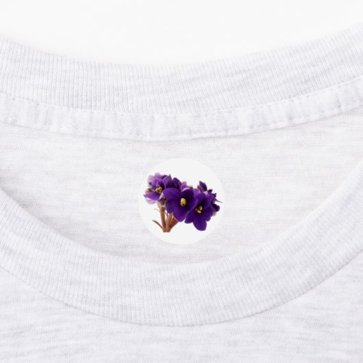 Afrikaanse violet labels (Aangebracht)