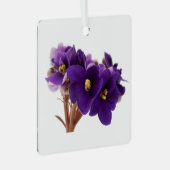 Afrikaanse violet metalen ornament (Voorkant Rechts)