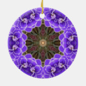 Afrikaanse Violet Ornamant Keramisch Ornament (Achterkant)