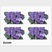 Afrikaanse Violet Paarse tuinklep Rechthoekige Sticker (Vel)