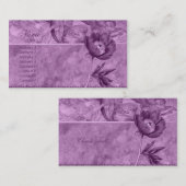 Afrikaanse Violet Poppy Visitekaartje (Voorkant / Achterkant)