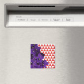Afrikaanse Violet Red Pyramid Magnet (Insitu (Vaatwasser))