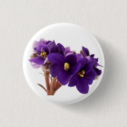 Afrikaanse violet ronde button 3,2 cm (Voorkant)