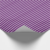 Afrikaanse Violet Safari Stripe Cadeaupapier (Hoek)