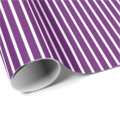 Afrikaanse Violet Safari Stripe Cadeaupapier (Rol Hoek)