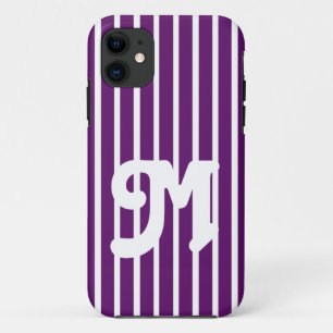 Afrikaanse Violet Safari Stripe iPhone 11 Hoesje