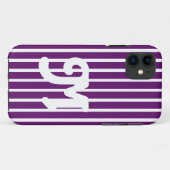 Afrikaanse Violet Safari Stripe Case-Mate iPhone Case (Achterkant (horizontaal))