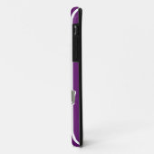 Afrikaanse Violet Safari Stripe met luipaard Case-Mate iPhone Case (Achterkant/links)