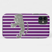 Afrikaanse Violet Safari Stripe met luipaard Case-Mate iPhone Case (Achterkant (horizontaal))