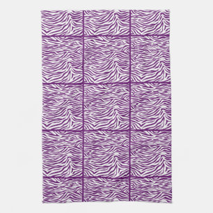 Afrikaanse Violet Safari-Zebra met betegelvormig d Theedoek