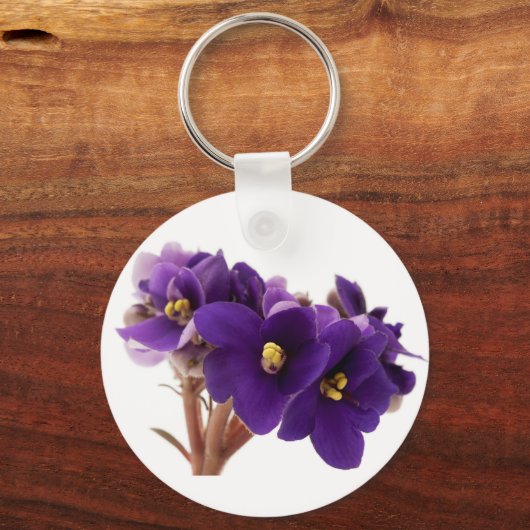 Afrikaanse violet sleutelhanger (Voorkant)