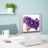 Afrikaanse violet sticker (Laptop op bureau)