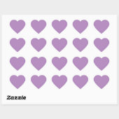 Afrikaanse violet (vaste kleur) hart sticker (Vel)