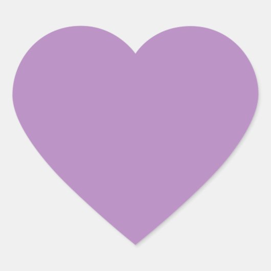 Afrikaanse violet (vaste kleur) hart sticker (Voorkant)