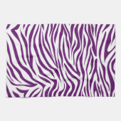 Afrikaanse Violette Safari Zebra Theedoek (Horizontaal)