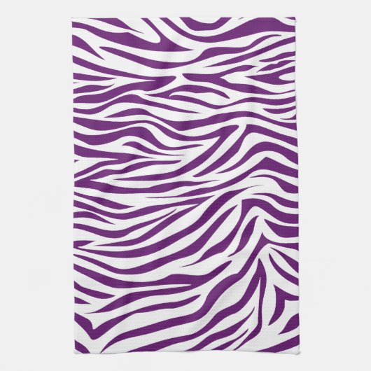 Afrikaanse Violette Safari Zebra Theedoek (Verticaal)