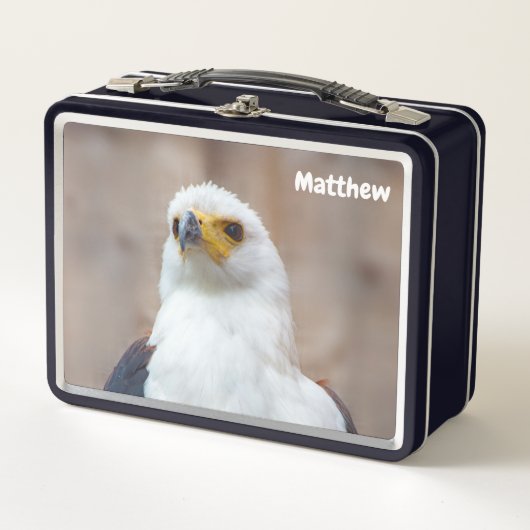 Afrikaanse vis adelaar metalen lunchbox (Voorkant)