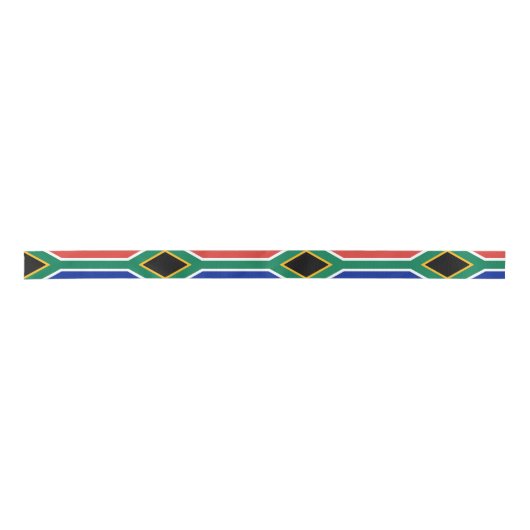 Afrikaanse vlag en Zuid-Afrikaans reizen, vakantie Satijnen Lint (Voorkant)