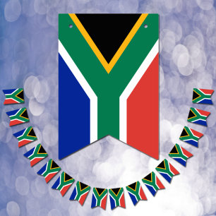 Afrikaanse Vlag & Feest Zuid-Afrika Banier /Huweli Vlaggetjes