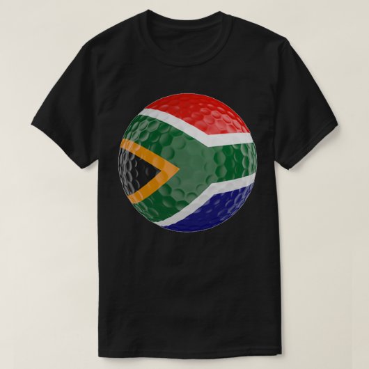 Afrikaanse vlag Golfbal T-shirt (Design voorkant)