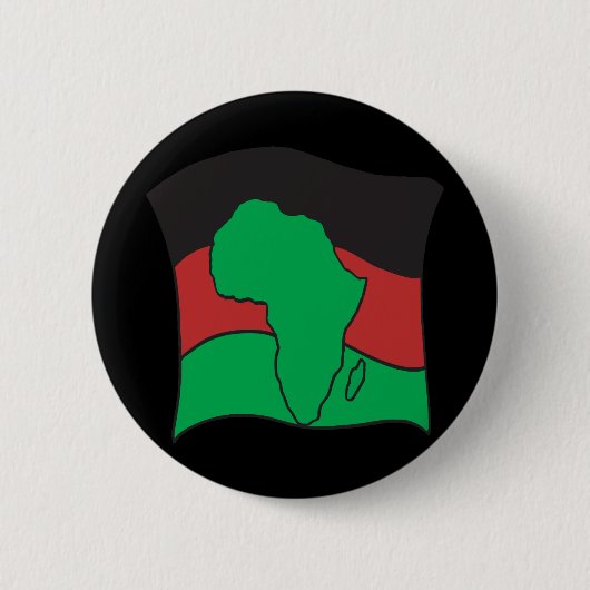 Afrikaanse vlag ronde button 5,7 cm (Voorkant)