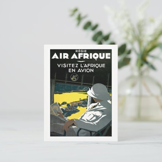 -Afrikaanse vliegreizen Briefkaart (Staand voorkant)