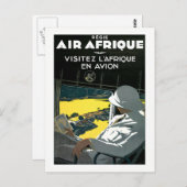 -Afrikaanse vliegreizen Briefkaart (Voorkant / Achterkant)