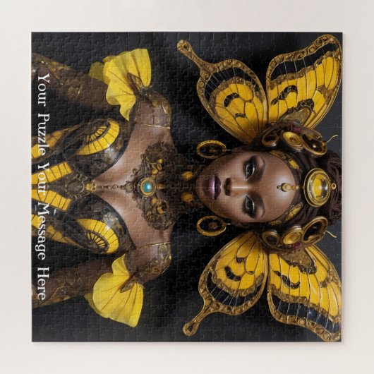 Afrikaanse Vlinderjurk Legpuzzel (Horizontaal)