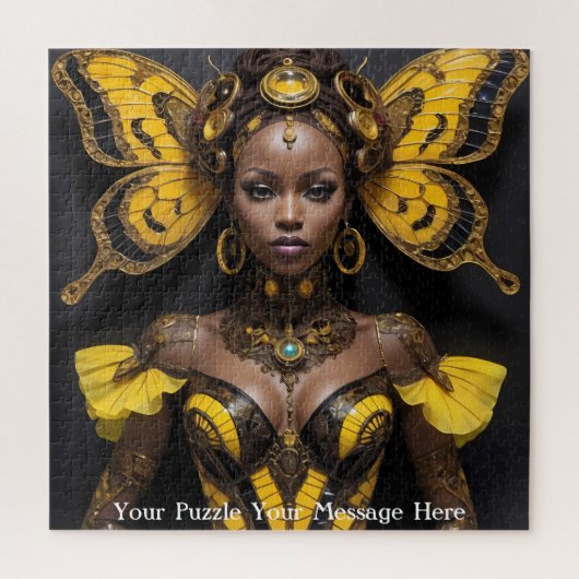 Afrikaanse Vlinderjurk Legpuzzel (Verticaal)