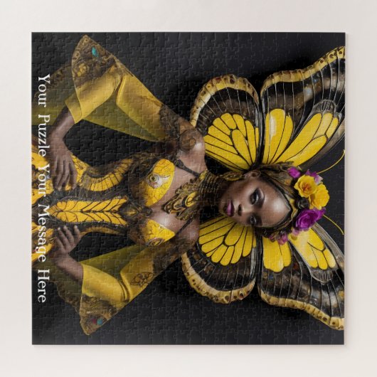 Afrikaanse Vlinderjurk Legpuzzel (Horizontaal)