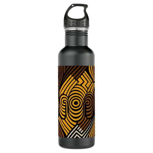 Afrikaanse vormgeving V3 1 Waterfles (Voorkant)