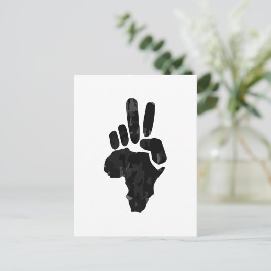 Afrikaanse vrede briefkaart (Staand voorkant)