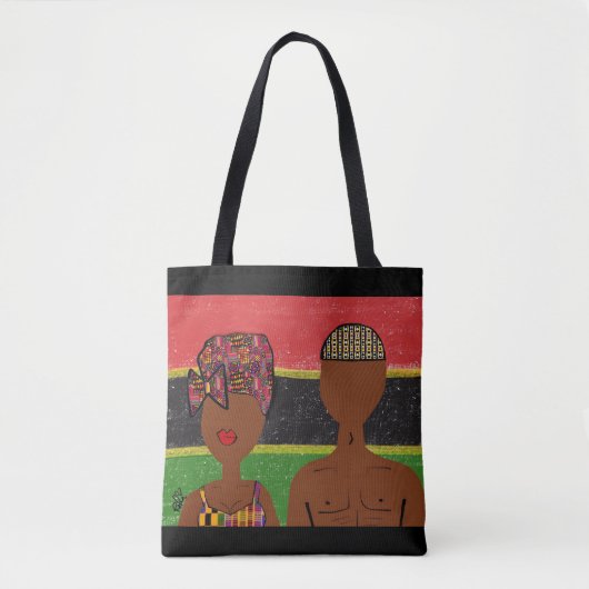 Afrikaanse Vrede & Liefde Canvas Tas (Voorkant)