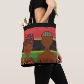 Afrikaanse Vrede & Liefde Canvas Tas (Dichtbij)