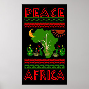 Afrikaanse vrede poster